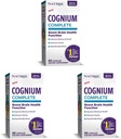 Natrol Cognium Complete, Brain Health Dietary Supplement, Forbedrer hukommelse & Clarity, Drug Free, 100mg, 60 kapsler (pakke med 3)