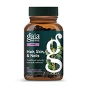 Gaia urter hår, hud & negle - supplement til støtte sund hud, hår & negle sundhed * - Astaxanthin, hestehale, Gotu Kola & Burdock - 60 Vegansk flydende Phyto- kapsler (30 Servere)