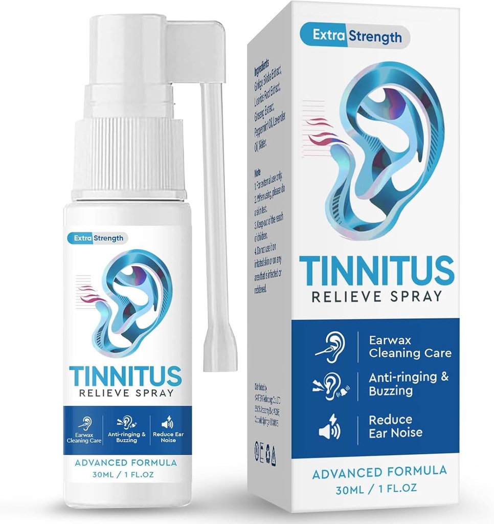 TUHIMO Tinnitus Relief til Ringøre, Tinnitus Relief Ear Drops, Reducere øre støj & forbedre hørelse, 30ml