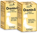 Pacific Nature 's Oramin G (30 Softgel) med koreansk Ginseng, Aloe Vera, B-vitamin kompleks, og zink til energi, Immunitet, & Nutritional Support - pakke med 2