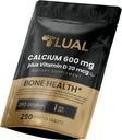Calcium 600mg med vitamin D3 20mcg, 250 overtrukne tabletter - Knoglestøtte