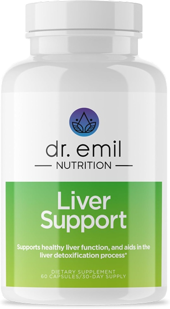 DR. EMIL NUTRITION leverstøtte supplement formuleret til at rense, Detox, Reparation og støtte sund leverfunktion med mælk tidsel, Artiskoke Leaf, Mælkebøtte Root & Beet Root Formel