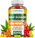 Hamp Gummies - Lavet i USA - Omega 3 tillæg med Hamp Oil - Fruity Gummies for Joints, Muskler, Slap af, rolig, søvn, hud og negle