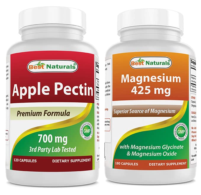 Bedste Naturals Apple Pectin 700 mg & Magnesium Glycinate 425 mg
