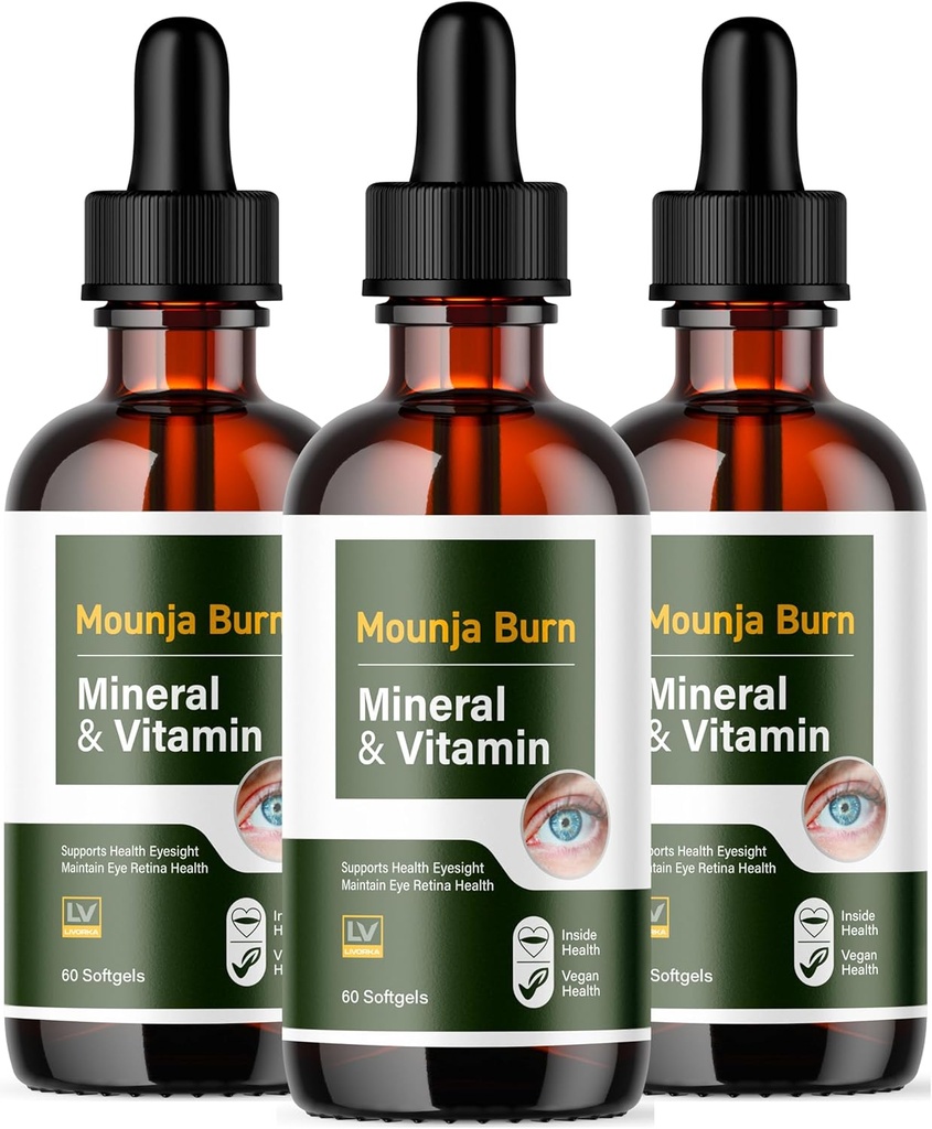 (3 Pack) Mounja Burn Advanced Drops Formel 3 flasker til 90 dage