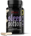 Søvndrik, Melatonin- Free Sleep Support Capsules 120 Greve, Magnesium Glycinate L- Theanine Zink Glycinate Kamille Jujube Seed Lemon Balm, 30 til 40 Servere, Gluten Free