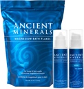 Ancient Minerals Magnesium Bath Flakes - Magnesium Lotion and Lotion Ultra with MSM - Pure Genuine Zechstein Chloride