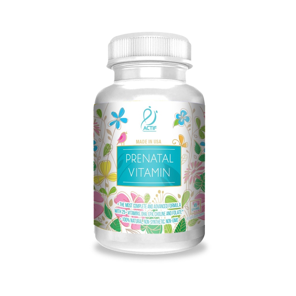 Aktivitet Organisk Prenatal Vitamin med 20 + Vitamin, Omega-3, DHA, Organiske Urter, Non- GMO, Made in USA, 90 Greve