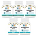21. århundrede Slow Release Iron Tablets - 60 ct, Pakning med 5 - Emballage Maj Vary