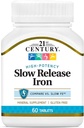 21. århundrede Slow Release Iron Tablets - 60 ct, Pakning med 5 - Emballage Maj Vary