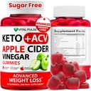Keto ACV Gummies Avanceret vægttab - Sukker fri ACV Keto Gummies - Gummies supplement til kvinder og mænd - Detox - Apple Cider Vinciture - Apple Flavor