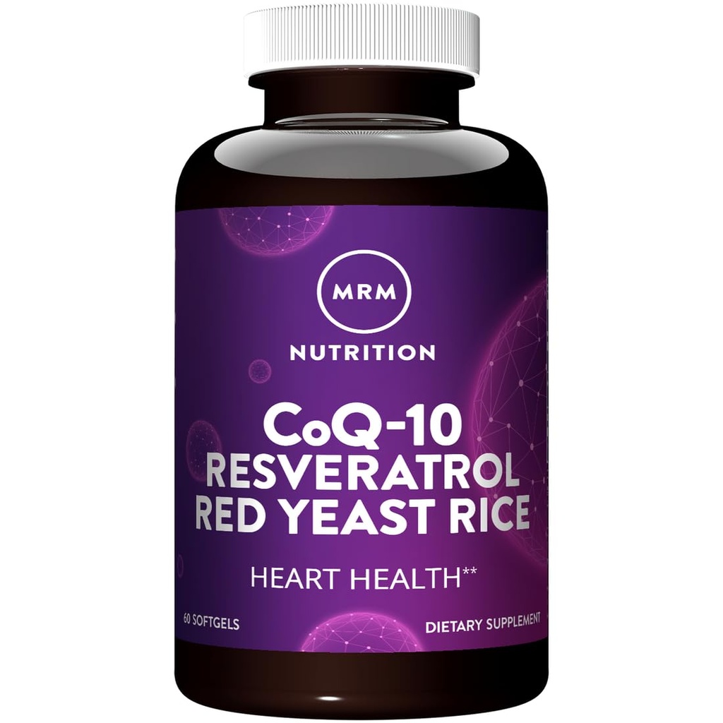 MRM Nutrition CoQ- 10 Resveratrol Red Yeast Rice