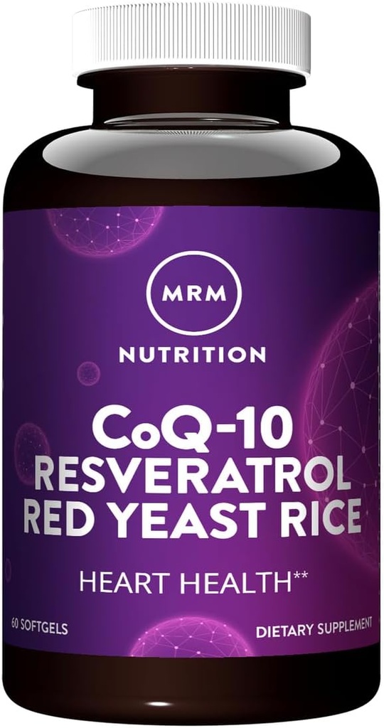 MRM Nutrition CoQ- 10 Resveratrol Red Yeast Rice