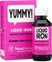 NovaFerrum Yummy • 124; pædiatriske dråber flydende jern supplement til spædbørn og tandlæger • 124; flydende jern til børn • 124; 15 mg jern pr. 1ml dosis • 124; alder 4 & under • 124; gluten fri Certificeret • 124; sukkerfri • 124; hindbær