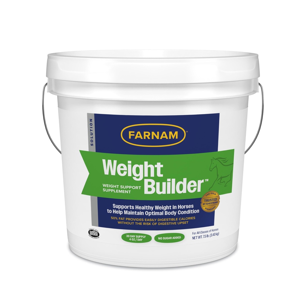 Farnam Vægt Builder Vægt Support for Heste, Hjælper Opretholde Optimal Body Condition, 7,5 LB, 30 dages forsyning