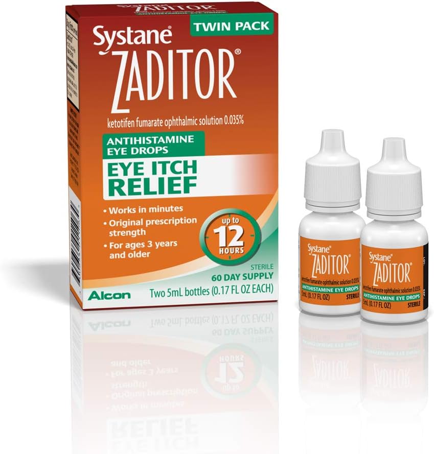 Zaditor Antihistamin Eye Drops, Twin Pack, 5- ml hver