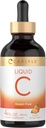 Carlyle Vitamin C Liquid | 4 fl. oz | Orange Flavor | Vegan, Non-GMO, Gluten Free Supplement