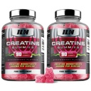Iron Labs Nutrition Creatinine Monohydrat (180 Gummy Bears) - 3600mg Per Servering - Strawberry Flavor - Høj styrke Creatin for mænd og kvinder (180 Vegansk Gummies)
