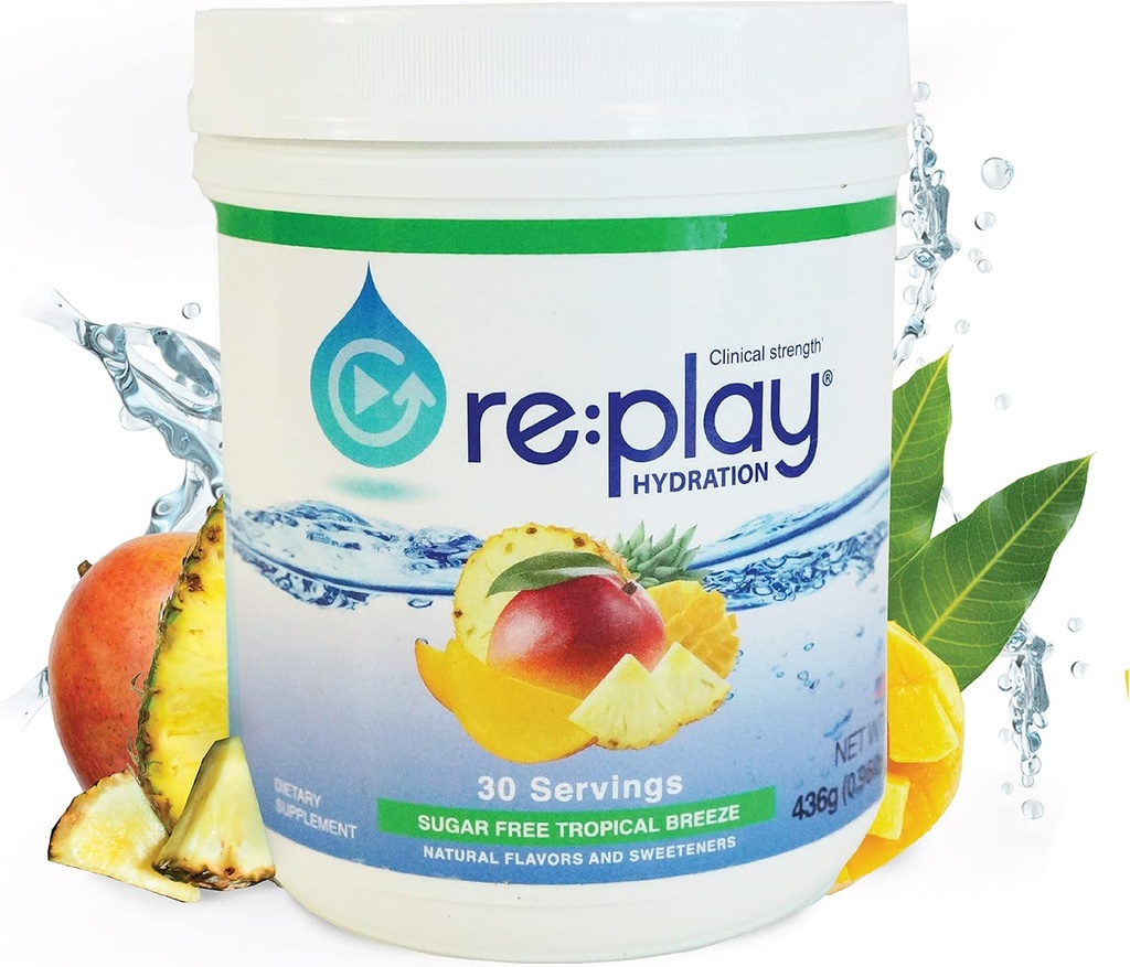 Re: Spil Hydration Inddrivelse Drik pulver, Sukker Free Tropical Breeze - 436g badekar, 30 Servere
