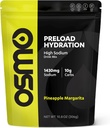 Osmo Præload Hydration Pre Workout Powder Pouch - Inkluderer højnatriumbicarbonat, Magnesium, Kalium, Carbs & Vitaminer, rørsukker, Beat Cramp & Dehydration - Pineapple Margarita (Pouch)