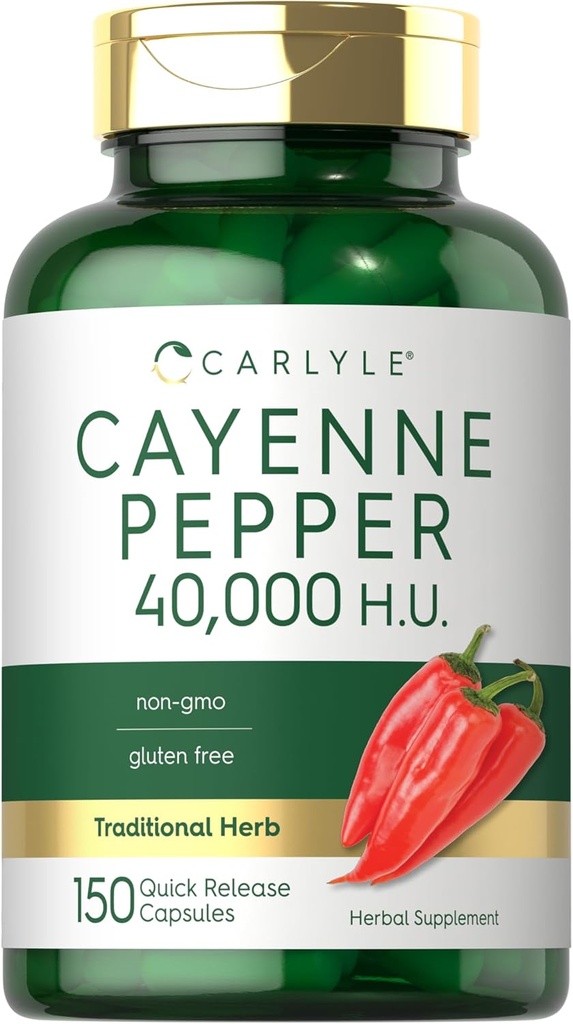 Carlyle Cayenne Pepper Kapsler Depotkapsler 124; 40.000 HU