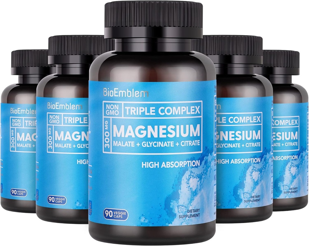 Bioemblem høj Absorption Triple Magnesium Complex 300mg