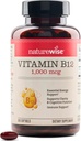 NatureWise Vitamin B12 1000 mcg - Kosttilskud til støtte energi Metabolisme, Mental Klarhed, Nervesystemet Sundhed - Easy- to- Swallow, Soy & Gluten- Free, Non- GMO - 360 Greve [1 - År Tilgang]