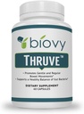 Thruve Long- Term Forstoppelse Relief Supplement - Probiotika, Prebiotika, Naturlige Laxatives og Fiber Alt i let at synke kapsler - Bedste Herbal Laxative Supplement til Forstoppelse - 60 Piller