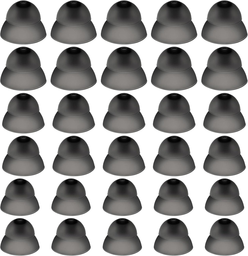 30 stk Dome høreapparat Silicone høreapparat Domer Høreapparat Power Medium Power Small Power Close Ear Tips Høreapparat Direkte Stor strøm til Høreapparat Genopstand Tilbehør (sort)