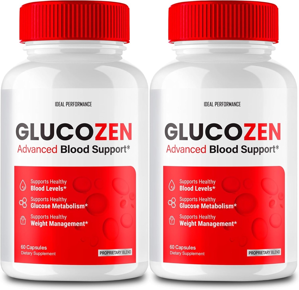 Glucozen Kapsler, Glucozen Support Pills - Maksimal styrke, Glucozen Sundhed & Wellness Kapsler, Glucozen Alle naturlige formel piller, Gluco Zen Health Kapsler Anmeldelser (2 Pack)
