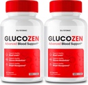 Glucozen Capsules, Glucozen Support Supplement Pills - Maximum Strength, Glucozen Health & Wellness Capsules, Glucozen All Natural Formula Pills, Gluco Zen Health Capsules Reviews (2 Pack)
