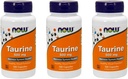 Now Taurine 500 mg, 100 kapsler (pakning med 3)