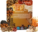 PowderVitamin Organic Mushroom Coffee Certified Mold & Mycotoksin Free GrassFed Collagen Typer I & III 8 Fruiting Body Mushrooms Testet for BetaGlucans Focus Energy Digestion & Immunity 15 Serveringer