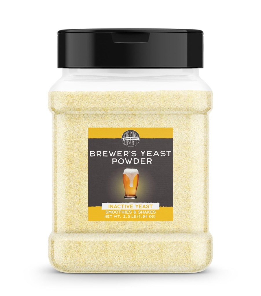 BIRCH & MEADOW Brewers Gær, 2.3 lb, Inaktiv Gær, Smoothies & Shakes, Supplement