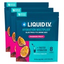 Liquid I.V. ® Hydration Multiplier - Passion Fruit Meet124; Electrolyte Powder Drink Mix Meet124; 3 Pack (48 Servere)
