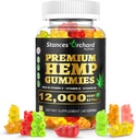 Hamp Gummies Advanced Extra Strength - High Potence Hamp Gummy for voksne Afslapning - Natural, Organic, Sugar Free, Vegan, Fruity Edibles - 60 Greve, 2-måned Supply