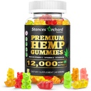 Hemp Gummies Advanced Extra Strength - High Potency Hemp Gummy for Adults Relaxation - Natural, Organic, Sugar Free, Vegan, Fruity Edibles - 60 Count, 2-Month Supply