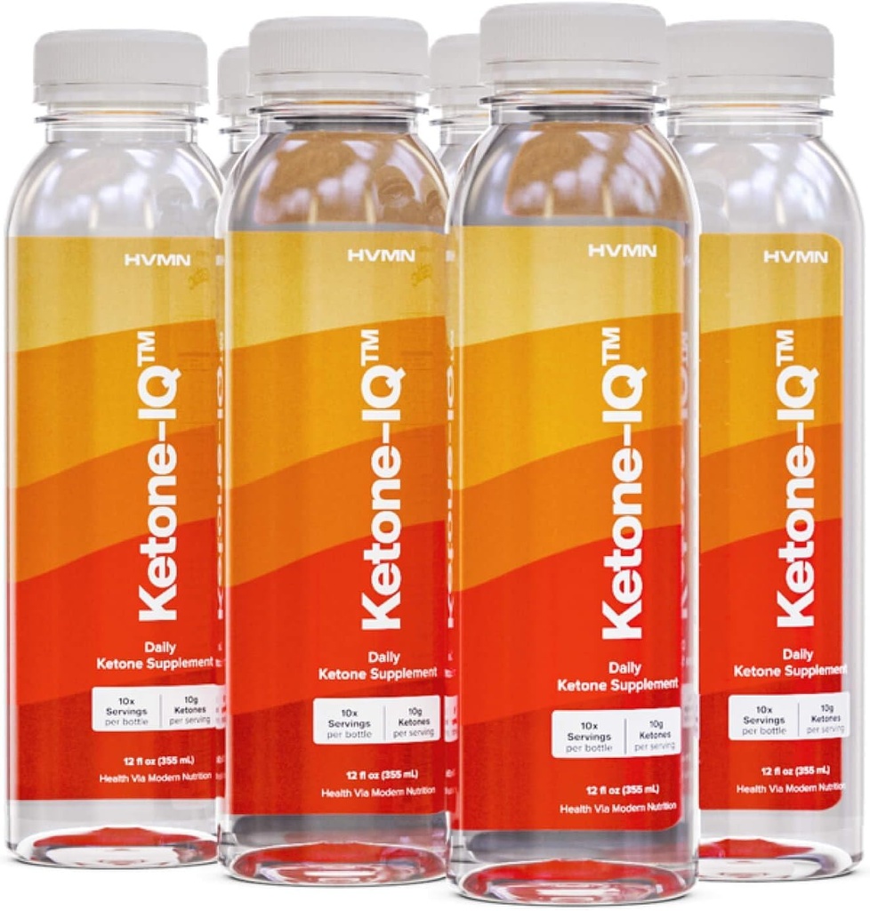 Ketone-IQ - Hent dit brændstof fra Ketones. Ingen sukker, ingen salt, ingen koffein. 60 Servering af drinkbare Ketoner til hurtigt at hæve Ketone Niveauer. Ny og forbedret formering! (6 ct)