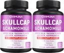 Skullcap kapsler med Skullcap, Kamille, Lemon Balm og mere - 120 kapsler til 4 måneder Supply (pakke med 2)