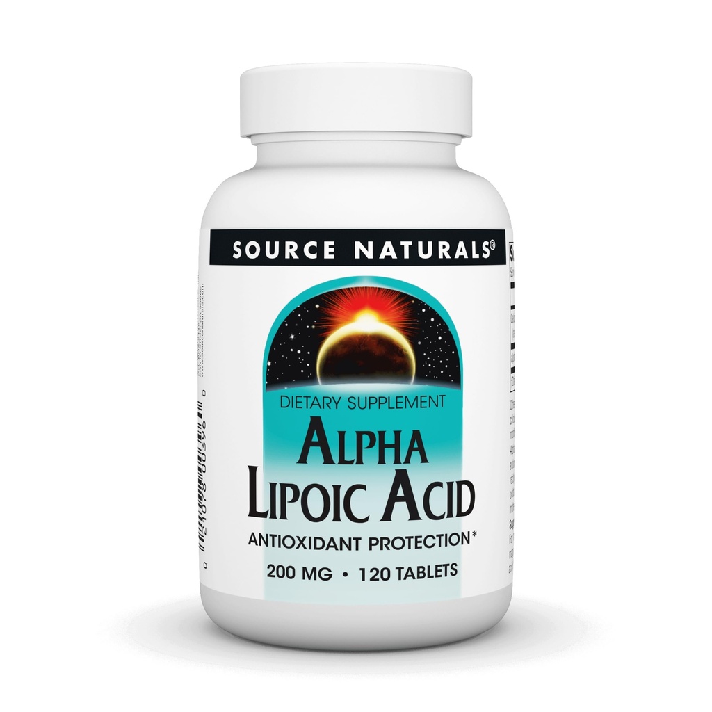 Kilde Naturals Alpha Lipoic Acid 200 mg understøtter sund sukkermetabolisme, leverfunktion og energidannelse - 120 tabletter