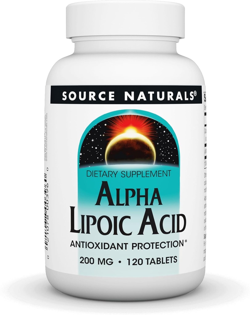 Kilde Naturals Alpha Lipoic Acid 200 mg understøtter sund sukkermetabolisme, leverfunktion og energidannelse - 120 tabletter