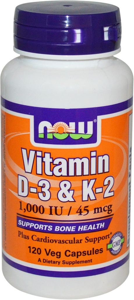 D3- og K-2-120-vitamin (pakke med 2)
