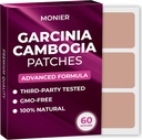 Garcinia Cambogia Patches (pakke med 60) - 100% Natural Patch for kvinder og mænd - med B12 & Kalium - Energi, Focus & Body Support - Forbedret formel