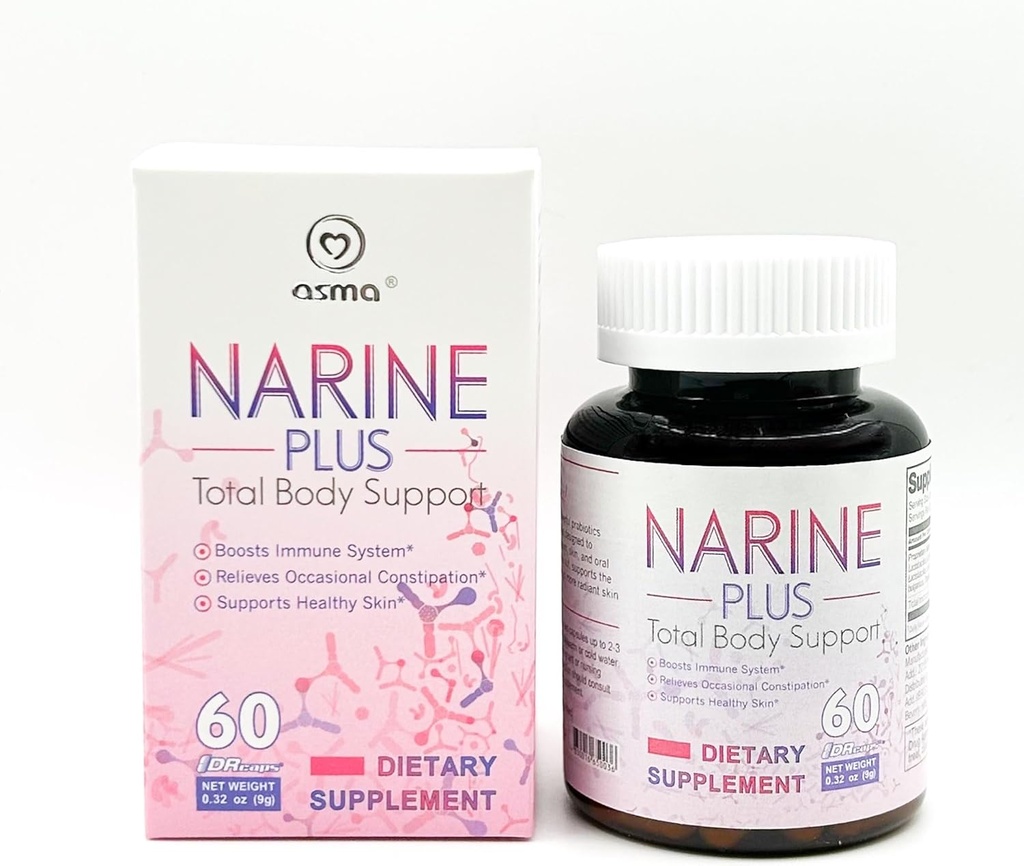 Asma Narimax Plus probiotisk supplement 60 kapsler