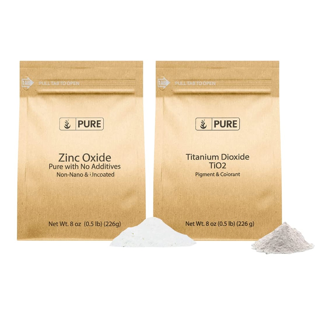 Pure Original Ingredients Sunscreen Bundle, (8 oz) Zink Oxide, Titanium Dioxid, Skin Safe, Sun Protectant