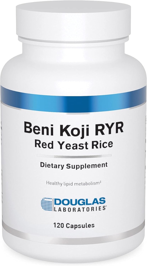 Douglas Laboratories Beni Koji Red Yeast Rice | Fermented Red Rice to Support Healthy Blood Lipid Metabolism* | 120 Capsules