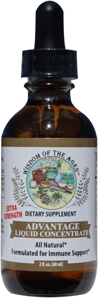 Advantage Liquid Concentrate Natural Immune Support with The Power of Grapefruit Seed Extract, Green Tea and Jasmine Tea (2 fl oz)