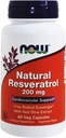 Natural Resveratrol, 200 Mg, 60 Capsules by Now Foods