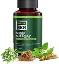 Sovestøtte supplement med Bacopa, Valerian, Ashwagandha, og andre urter og vitaminer, understøtter sunde sovemønstre, 60 dages forsyning, 120 kapsler